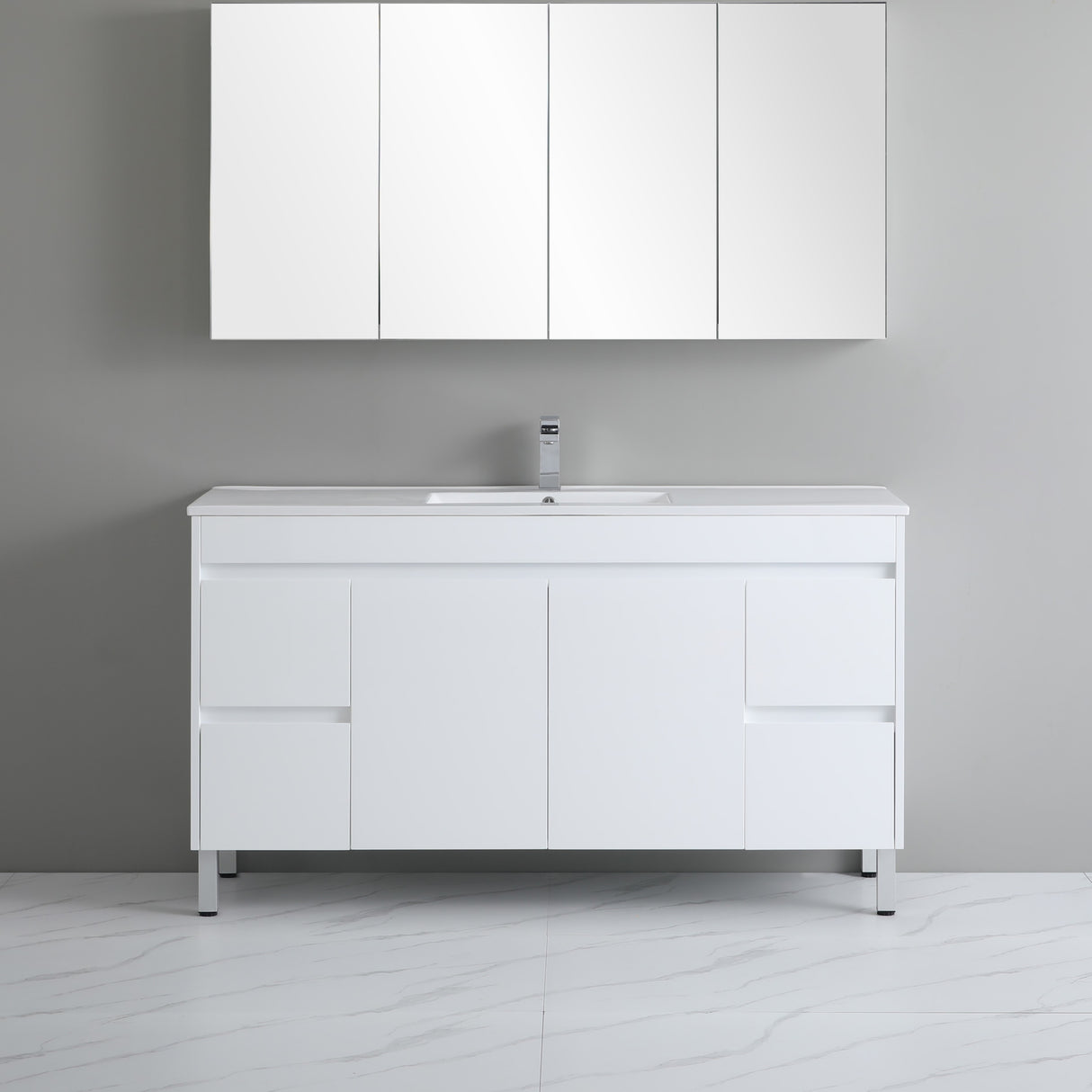 Polar Free-Standing PVC Vanity P154LG
