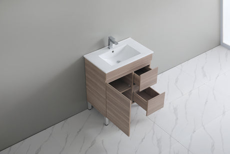 Evie Oak Free-Standing PVC Vanity EV74RL-OAK — detail 2