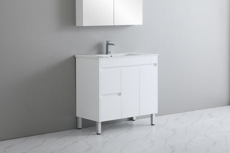 Polar Ensuite Free-Standing PVC Vanity P93LLG — detail 2