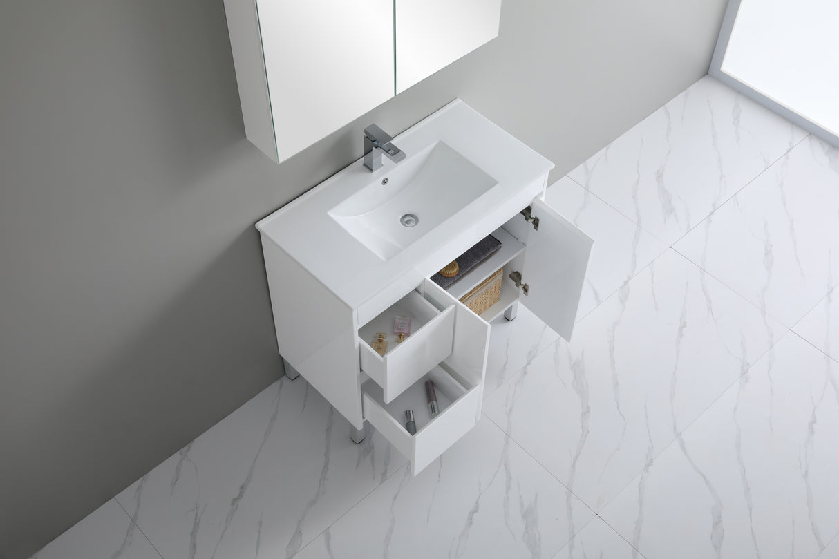 Polar Free-Standing PVC Vanity P94LLG — detail 3