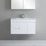 Polar Ensuite Wall-Hung PVC Vanity P93LWH