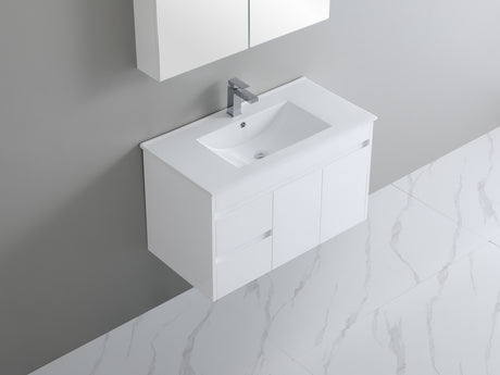 Polar Ensuite Wall-Hung PVC Vanity P93LWH — detail 2