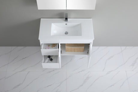 Polar Ensuite Wall-Hung PVC Vanity P93LWH — detail 3