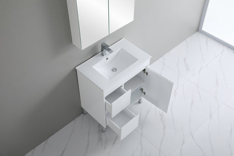 Polar Ensuite Free-Standing PVC Vanity P73LLG — detail 3