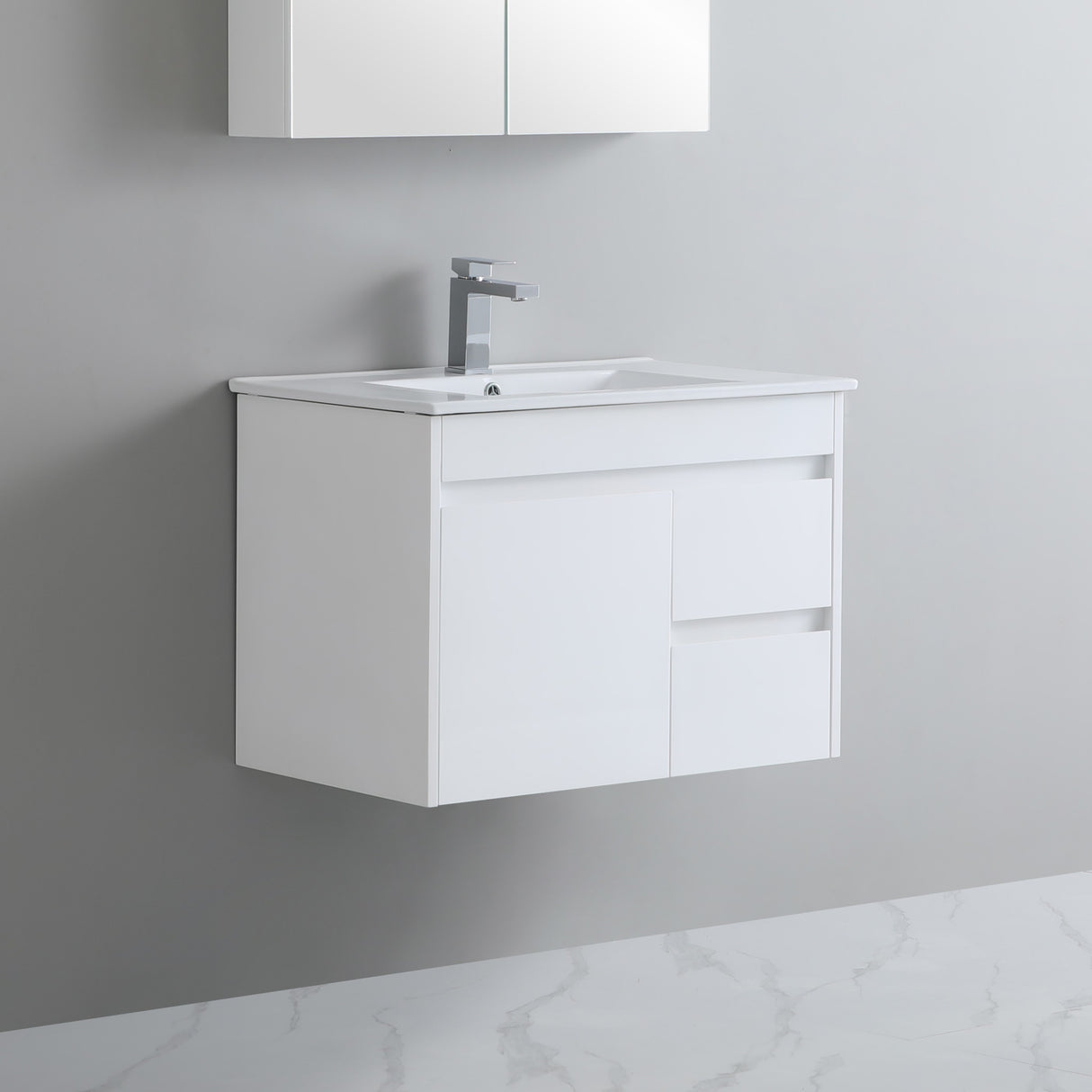 Polar Ensuite Wall-Hung PVC Vanity P73RWH — detail 2
