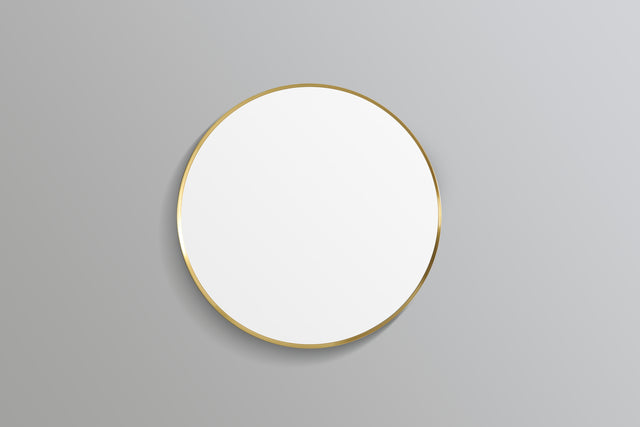 Oliva Round Yellow Gold Frame Mirror KR600F-BG