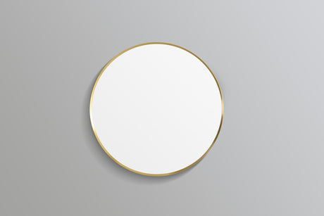 Oliva Round Yellow Gold Frame Mirror KR700F-BG