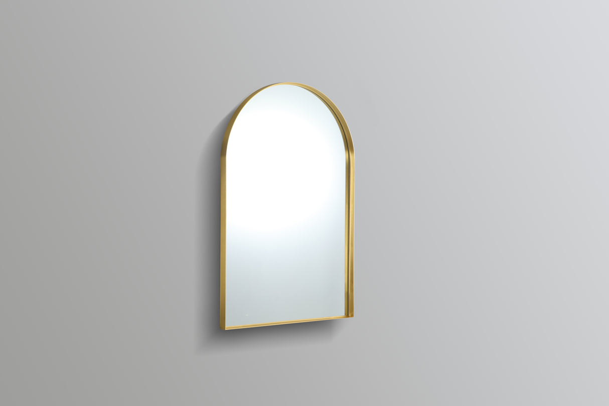 Oliva Arch Yellow Gold Frame Mirror KAR6090F-BG — detail 2