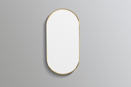 Oliva Oval Yellow Gold Frame Mirror KOV4590F-BG