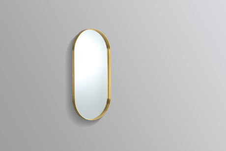 Oliva Oval Yellow Gold Frame Mirror KOV60100F-BG — detail 2