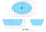 Lucia LBT1800 Freestanding Bathtub — detail 3
