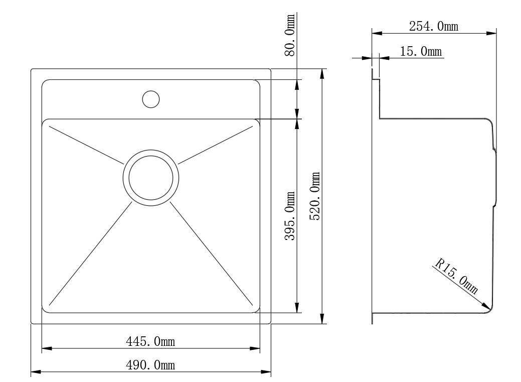 Laundry Sink LSK-490 — detail 3