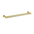 Linie  Double Towel Rail 800  mm In Brushed Gold Brushed Gold