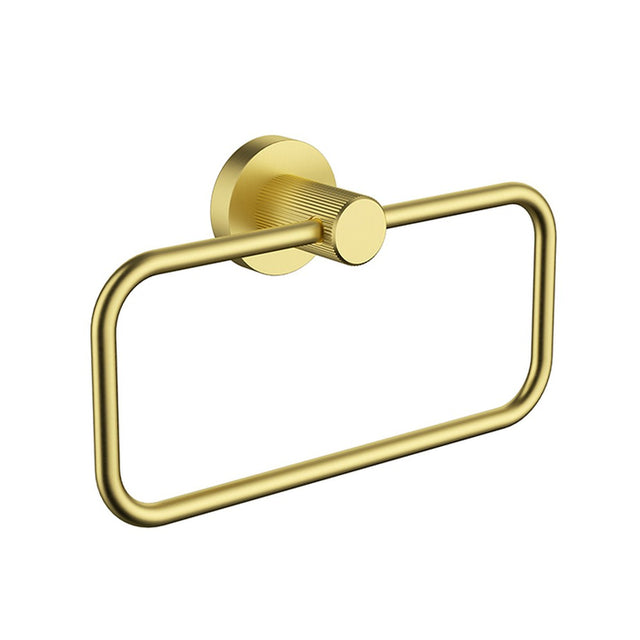 Linie Towel Ring In Brushed Gold Brushed Gold