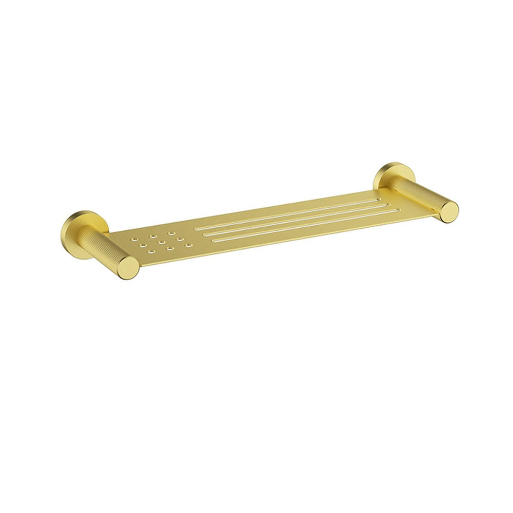 Linie Metal Shelf In Brushed Gold Brushed Gold