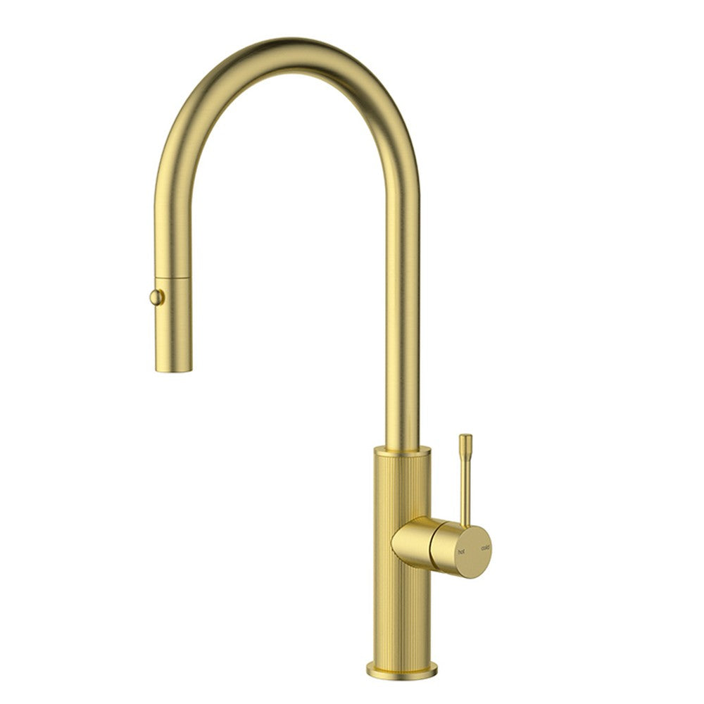 Linie Pull-Out Sink Mixer In Brushed Gold Brushed Gold
