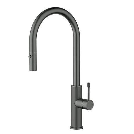 Linie Pull-Out Sink Mixer In Gun Metal Gun Metal