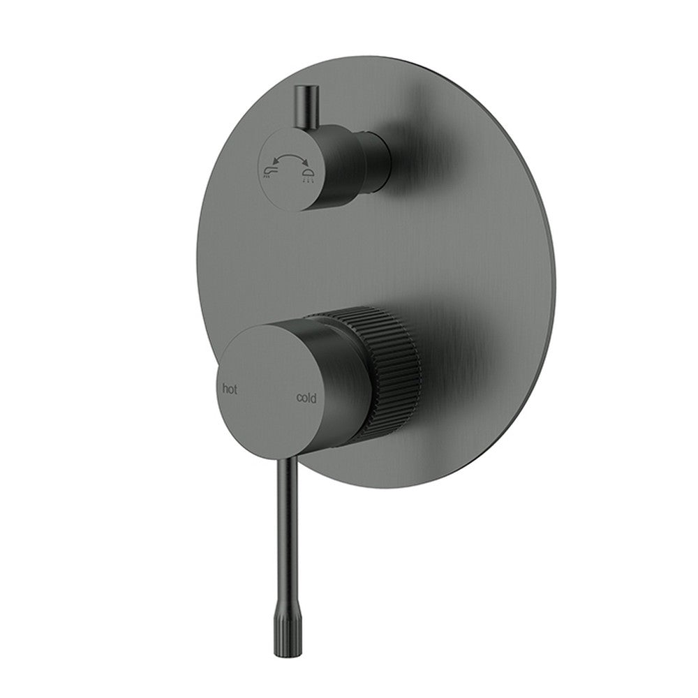 Linie Wall Mixer Diverter Trim Kit Gunmetal Gun Metal
