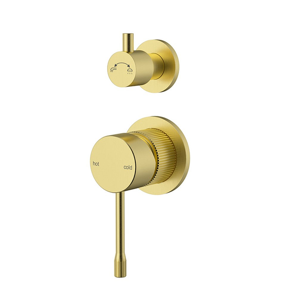 Linie  Wall  Diverter Mixer  Trim Kits in Brushed Gold,Seprate cover plate Brushed Gold