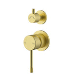 Linie  Wall  Diverter Mixer  Trim Kits in Brushed Gold,Seprate cover plate Brushed Gold