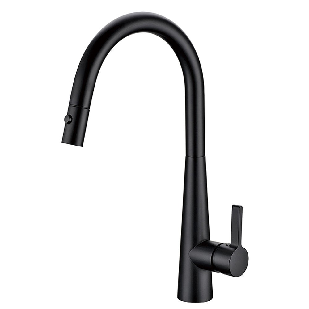 Luxa Pull Out  Sink Mixer In Matt Black Lead Free Matt Black