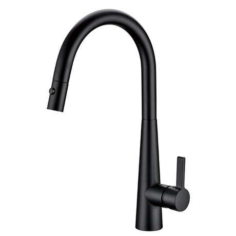 Luxa Pull Out  Sink Mixer In Matt Black Lead Free Matt Black