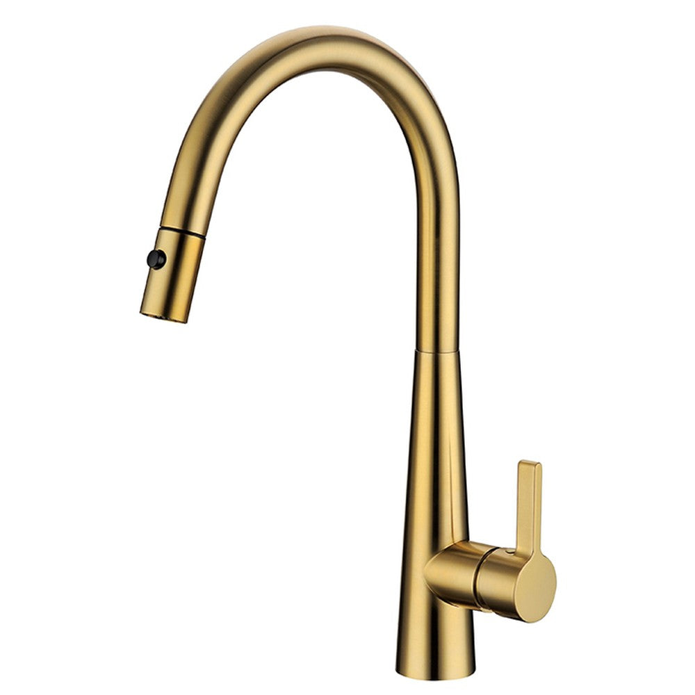 Luxa Pull Out  Sink Mixer Brushed Gold Lead Free Brushed Gold