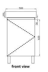 Polar Ensuite Free-Standing PVC Vanity P53LG-CT — detail 4