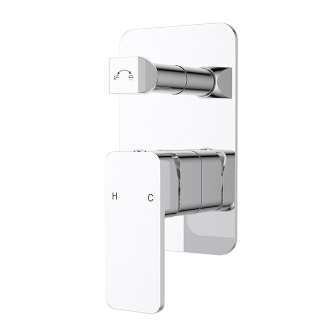 Nova Wall Mixer Diverter Chrome Chrome