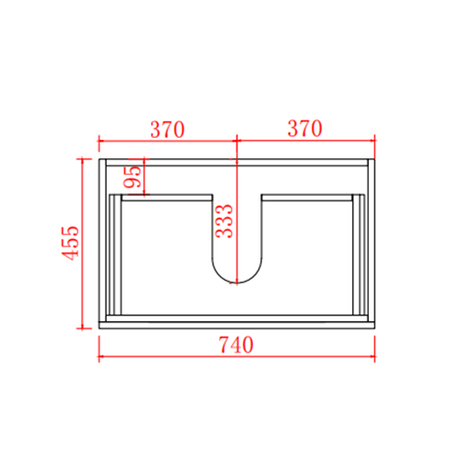 Stella Wall-Hung PVC Vanity WAL750-WH — detail 3