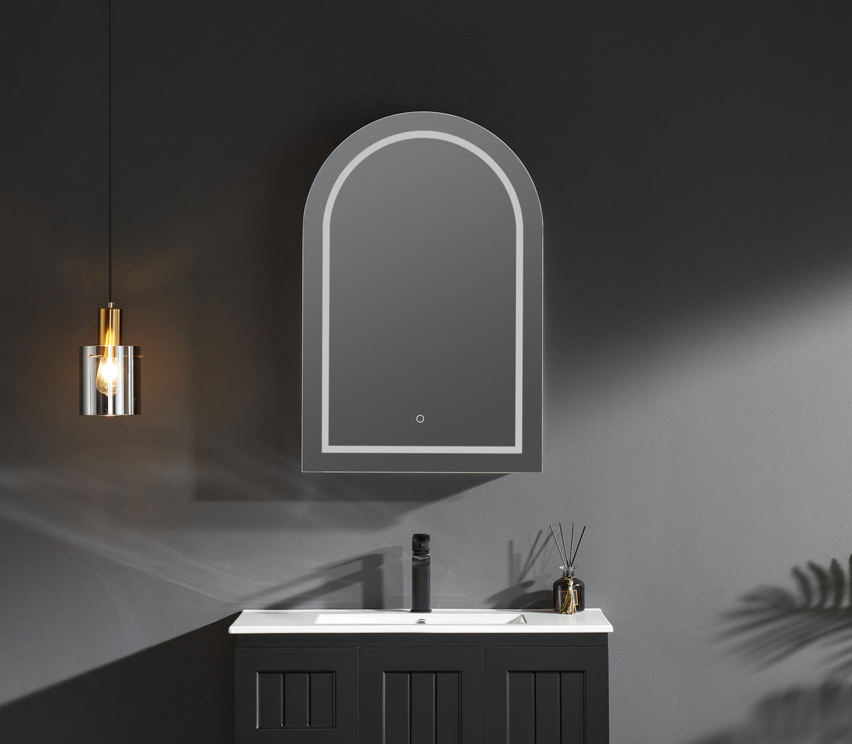 Lumero LED PVC Mirror Shaving Cabinet 600x900x155mm LARSV6090MW-LED/LARSV6090MB-LED — detail 6