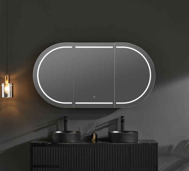 Olivia LED Mirror Cabinet OPLSV1580MB-LED