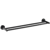 Otus Towel Rail Double Matt Black 600mm Matt Black