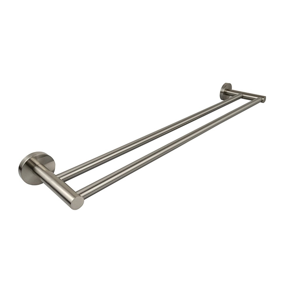 Otus Towel Rail Double Brushed Nickel 600mm Brushed Nickel