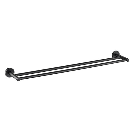 Otus Towel Rail Double Matt Black 750mm Matt Black