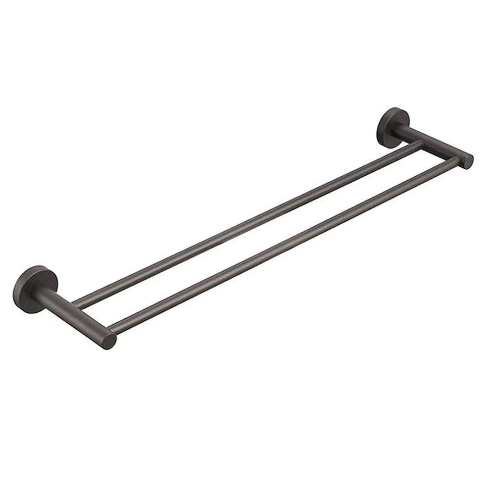 Otus Towel Rail Double Gunmetal 750mm Gun Metal