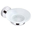 Otus Soap Dish Glass Chrome Chrome