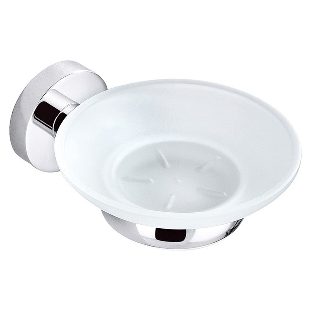 Otus Soap Dish Glass Chrome Chrome