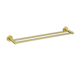 Otus Slimline SS304  Towel Rail Double Brushed Gold 600mm Brushed Gold