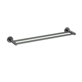 Otus Slimline SS304  Towel Rail Double Gunmetal 600mm Gun Metal