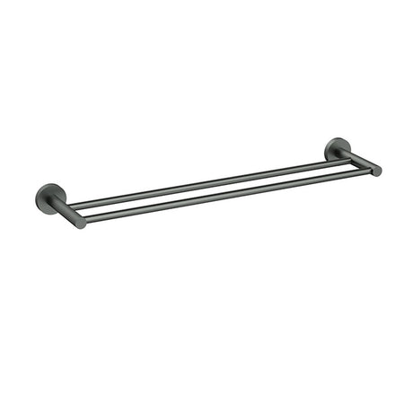 Otus Slimline SS304  Towel Rail Double Gunmetal 600mm Gun Metal