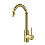 Otus Slimline SS304  Sink Mixer Gooseneck Brushed Gold Brushed Gold