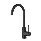 Otus Slimline SS304  Sink Mixer Gooseneck Matt Black Matt Black