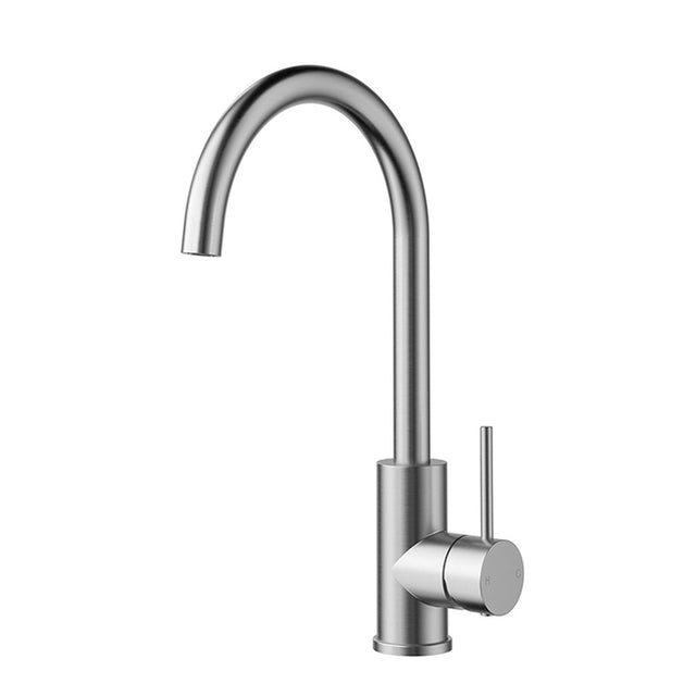 Otus Slimline SS304  Sink Mixer Gooseneck Stainless Steel Stainless Steel