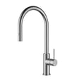 Otus Slimline ss Gooseneck Pull-Out Sink Mixer In Brushed ss304 Stainless Steel