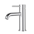 Otus Slimline SS304  Basin Mixer Curved Spout Chrome Chrome