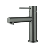 Otus Slimline SS304  Basin Mixer Straight Spout Gunmetal Gun Metal