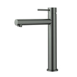 Otus Slimline SS304  Basin Mixer High Rise Straight Spout Gunmetal Gun Metal