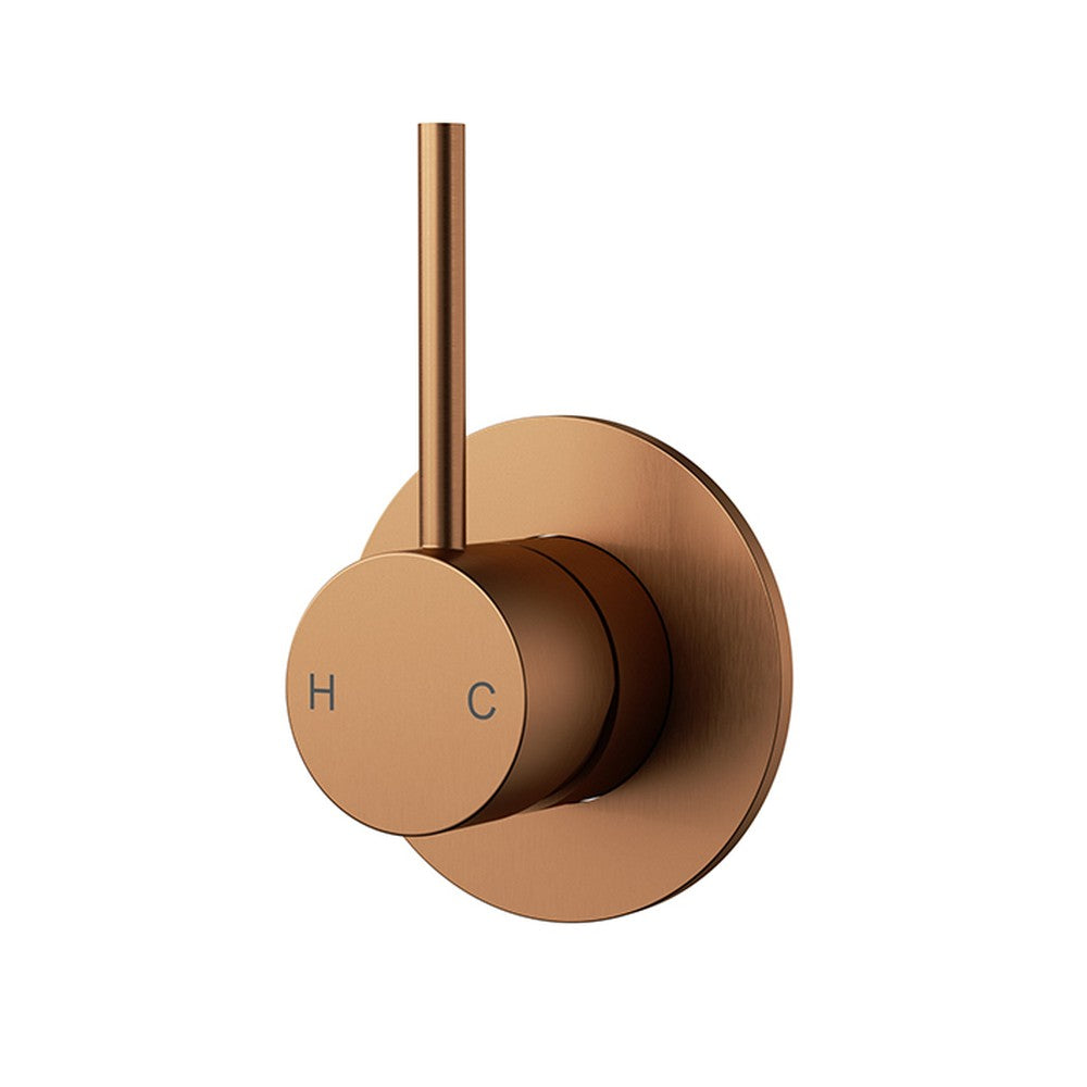 Otus Slimline ss Wall Mixer Trim Kits Brushed Copper Brushed Copper