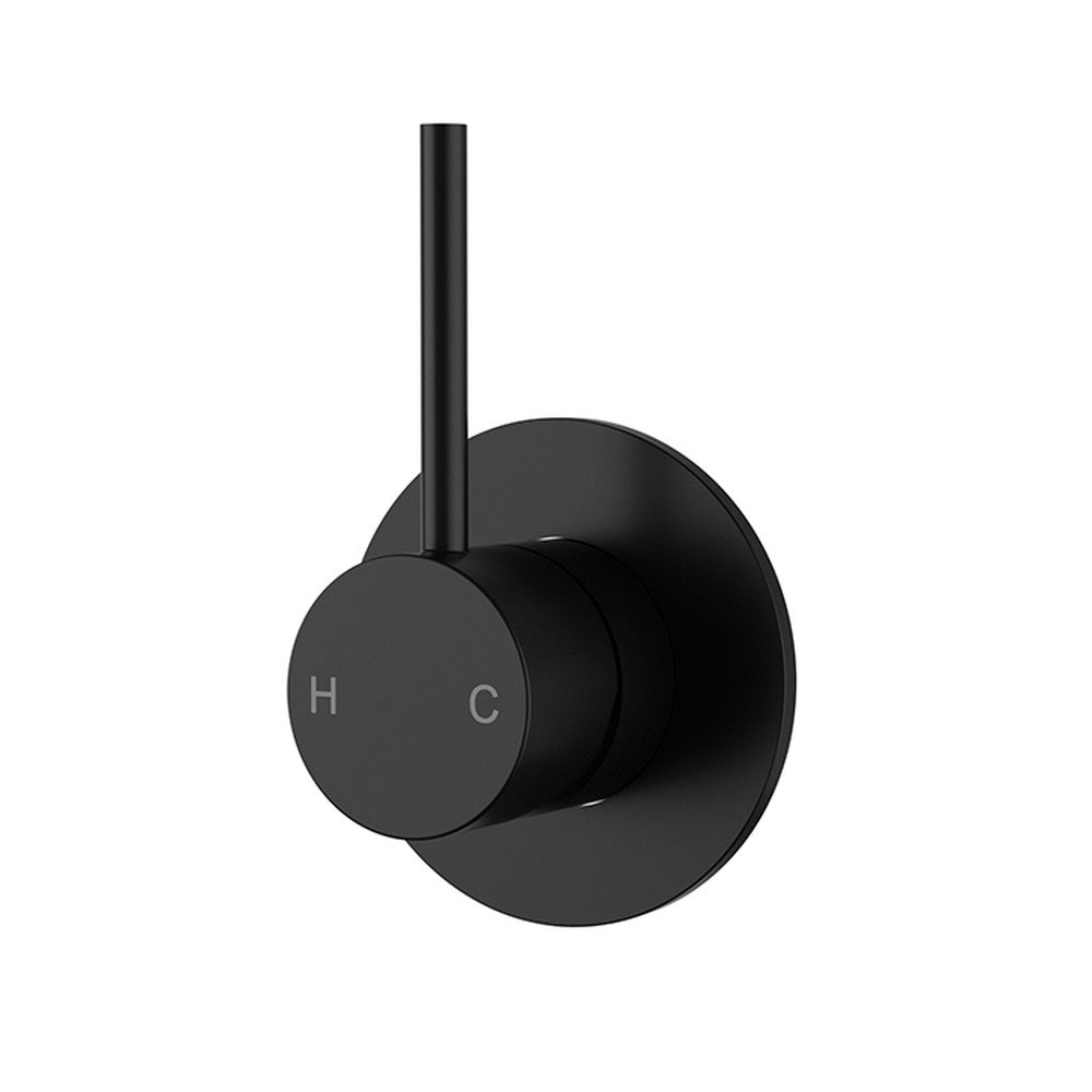 Otus Slimline SS304  Wall Mixer Trim Kit Matt Black Matt Black